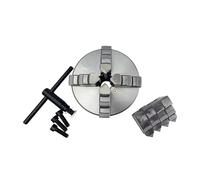 4 Jaw Chuck 80mm Self-Centering Small Lathe Chuck K12-80 with Hardened Steel for Mini Lathe