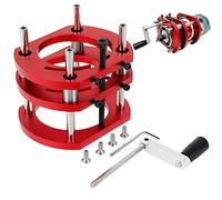 4 Jaw Clamping Router Table Lift Base, Aluminium Alloy Router Lift Plate, 51MM Adjustable Height Precision Milling Machine Lifting, Inverted Lifting Clamp for Carpenter Woodworking