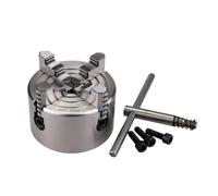 4 Jaw Independent 80mm(3.15 Ft) Lathe Manual Scroll Chuck, K72-80, for Mini Mechanical Lathe with Harden Steel for Wood Process
