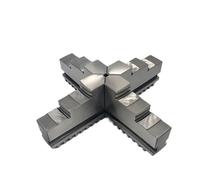4 Jaw K12 80 100 125 130 160 200 250 Left and Right Jaws Chuck Self Centering Hardened Steel CNC Milling Machine(Right jaw,K12 125)