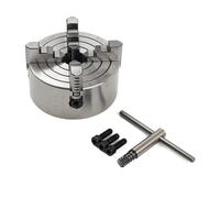 4 Jaw Lathe Chuck 5" Reversible Independent K72-125 Steel Silver for Grinding Milling Drilling Machines