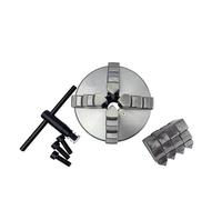 4-jaw Lathe Chuck Self-Centering K12-80 with Hardened Steel for Small Lathes