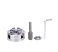 4 Jaw Lathe Chuck Set Alloy Steel Mini Lathe Chuck with Connecting Rod Wrench Self Centering Wood Turning Chuck Power Lathe Accessory for Woodworking and Metalworking Professionals