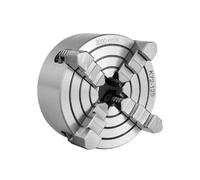 4-jaw Manual Machine Tool Chuck 125 mm K72-100 K72-125 Individually Reversible, with 4 mounting Screws.