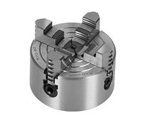 4-Jaw Metal Lathe Chuck, Lathe Accessories K72-80 High Speed Steel 4000r/min 80mm / 3.15in with Wrench and Screws for Metal Lathes