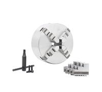 4 - Jaw Self-Centering Chuck with A Small Hook for Milling Lathe Machines Wood Chuck K12-80/100/125/160/200/250/320(K12-200)