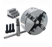 4-Jaw Self-Centering Lathe Chuck, High-Speed 3500RPM Independent Chuck for Square & Irregular Workpieces, Ideal for Machinists on Lathes and Grinders