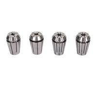 4 Jaw Spring Collet Chuck, CNC Engraving Machine Lathe Chuck, High Carbon Steel Milling Spring Collet Chuck with 4Pcs Set, Durable 4 Jaw Collet for Grinding and Engraving Machines