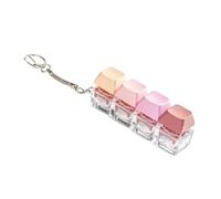 4-Key Mechanical Keycap Tester Keychain With LED Lighting Option For Stress Reduction And Relaxation For Home Or Office Keypad Toy