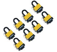 4 Keyed Alike 40mm Water Resistant Waterproof Padlocks 8 Locks 16 Keys Security
