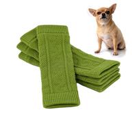 4 Knitted Socks For Dog Legs, Dog Recovery Sleeve, Knitted Socks Leg Warmer Wraps, Elbow Support Wrap Protectors, Pet Elbow Protective Sleeve, Leg Support For Medium Small Dogs