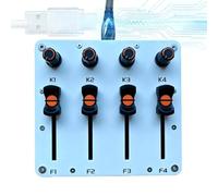 4 Knob 4 Fader Midi Controller, 280° Knobs Usb C Custom Cc Mapping, Plug And Play For Daw Music Production, Compatible With Studio One Fl Studio Cubase Logic Pro Ableton Live