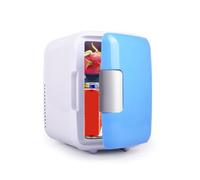 4 L Mini Fridge With Cooling And Warming Function Electric Reefer Refrigerator Portable Compact Personal Fridge AC+DC Power Compatibility For Bedroom, Office, Car, Dorm Makeup Skincare Fridge ( Color