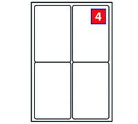 4 Labels per A4 Sheet, 100 Sheets 400 Address Labels, Self-Adhesive Shipping Labels for Parcels, Easy Peel, Jam-Free, Inkjet & Laser Printer Compatible - 99.1 x 139mm Postage Stickers
