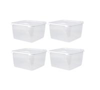 4 Large 15L Food Storage Containers With Lid BPA Free Preserve Cake Tub 32.5cm