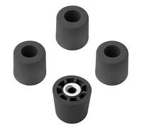 4 LARGE EXTRA TALL #2 - 1" H X 1.10" W ROUND RUBBER FEET BUMPERS - MADE IN USA