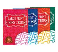 4 Large Print A5 Criss Cross Puzzle Books For Adults And Teens
