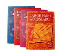 W.F. Graham Large Print Word Search Books - Over 200 Brain Teasers in each, Pack of 4 Assorted Wordsearch Puzzle Books for Adults and Kids