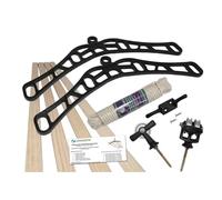 (4 Lath Black, 1.0m) Pulley Clothes Airer Ceiling Maid Victorian Laundry Rack Maiden Kitchen Dryer 4,6,7 Laths with & without laths