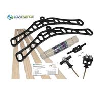 (4 Lath Black, 2.4m) Pulley Clothes Airer Ceiling Maid Victorian Laundry Rack Maiden Kitchen Dryer 4,6,7 Laths with & without laths