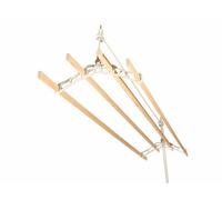 4 Lath Victorian Ceiling Mounted White Clothes Airer Kit - 1.6M Long By Lowenergie