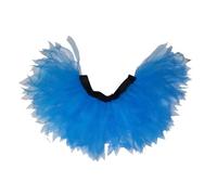 4 Layer Funky Neon Ruffle Fairy Tutu Various Sizes Fancy Dress Fun Run Hen Night (Women: One Size, Flo Blue)