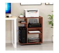 4-Layer Heavy-Duty CPU Stand with Wheels - Removable PC Tower Holder Printer Bracket Home Office Chassis Tray PC Cart for Easy Mobility