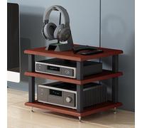 4-Layer HIFI o Cabinet Stand Record Player AV Ma Rack Shock-Absing Feet Power Amplifier Shelf o Equint Sto