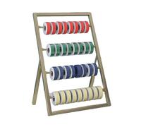 4-Layer Metal Ribbon Storage Rack, Space-Saving Organizer for Craft Rooms, Cake and Flower Shops