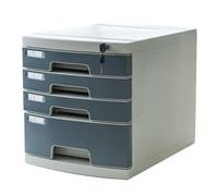 4-Layer Plastic Desktop File nizer with Lock, Multi-Drawer Storage Solution for Office Documents, Secure and Efficient Filing System for Home & Office