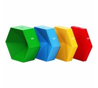 4 Layer Stained Glass Succulent Soldering Jig 10° 20° 30° 40°, 6 Petal Bloom Stained Glass 3D Flower Soldering Jig Set, Hexagon Stained Glass Succulent Mold