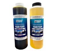 4 Lb. Density Expanding Pour Foam, 2 Part Polyurethane Closed Cell Liquid Foam for Boat and Dock Flotation, Soundproofing, Filling Voids, and Insulation (Quart Kit)