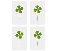 4 Leaf Clover Natural Laminated | Lucky and Fortune Amulet | Original Gift of Good Luck: Dried Four Leaf Clovers Real (4)