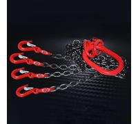 4 Leg Adjustable Lifting Chains Slings - 3 Ton Heavy Duty Capacity for Engine Hoist, Logistics, Freight, Construction & Bridge Work - 2m/6.6ft Length