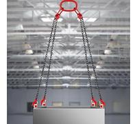 4 Leg Chain Sling with Standard Marking, Heavy Duty Lifting Chains for Factory Building Site Mining Harbor Construction, High Strength Chain Drum Lifter(3 T,78.7in/2m/6.6ft)
