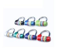 4 Letters Combination Padlock Code Password Lock for Door Cabinet Drawer Bike Motorcycle MMS61 G1 1Pcs(White)