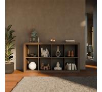 4-Level Bookshelf With 8 Compartments Walnut - Sweeek