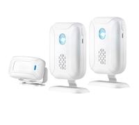 4-Level Speaker Volume, 16 Tones Split Wireless Induction doorbell, Siren Designed for The Elderly, Children, Business(E)