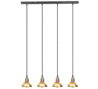 Beliani Pendant Lamp Castaly Metal Brass