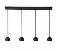 4 Light Pendant Ceiling Light Black GU10 Dimmable Adjustable Modern Indoor IP20