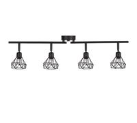 4 Light Spotlight ERMA Adjustable Metal Black