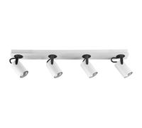 Beliani 4 Light Spotlight Klip Adjustable Metal White, White