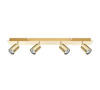 Beliani 4 Light Spotlight Metal Bar Gold Tigris