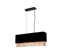 4 Lights Ceiling Fitting Pendant Light Black Fabric Shade With Gold Chain Drop