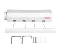 (4 lines) Retractable Clothesline With 4/5-Lines Wall Mounted Clothes Dryer Line Bathroom Invisible Clothesline