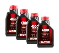 4 Liters Engine Oil Motul 4100 Protect 10W40 Technosynthese API SL CF