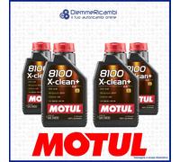 Motul 8100 X-Clean+ 5W-30 5W30 Fully Synthetic Car Engine Oil 1 Litre 1L