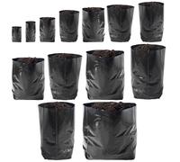 (4 Litre, 4) Reusable Poly Pots | Polythene Seed Starting Nursery Hadopots/Grow Bags | Various Sizes