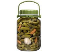 (4 Litres, 2) Pasabahce Glass Food Jar Airtight Container