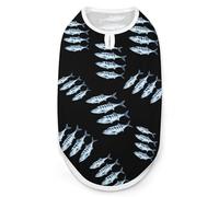 4 Mackerel Fish Dog And Cat Clothes Pet Summer Sleeveless T Shirt Basic Vest M